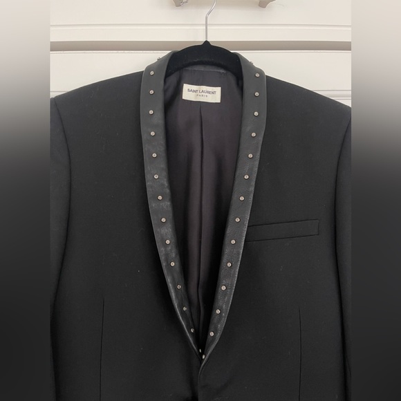 Saint Laurent Studed Tuxedo HEDI SLIMANE size 46 - Picture 3 of 5